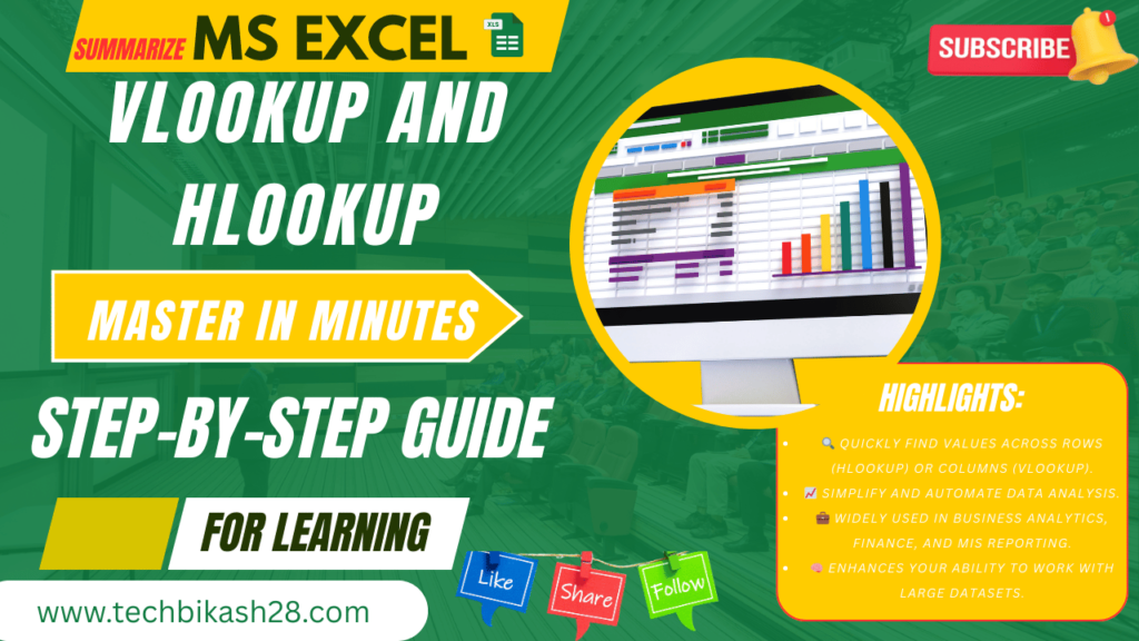 Excel VLOOKUP and HLOOKUP