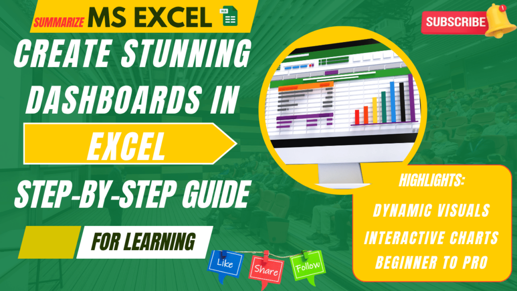 Master Excel Dashboards